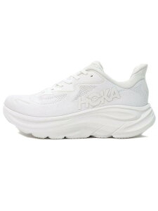 �y���������zHOKA CLIFTON 10 WHITE/WHITE�y1162030-WWH-WHITE�z
