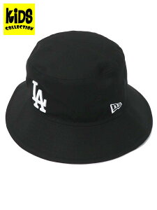 【KIDS】NEW ERA KIDS BUCKET01 MLB BUCKET HAT DODGERS【14392315-BLACK】