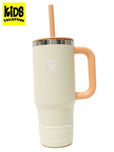 【KIDS】Hydro Flask 24 OZ KIDS TUMBLER W/STRAW-COCONUT【890194-0151-CREAM】