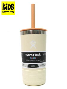 【KIDS】Hydro Flask 12 OZ KIDS TUMBLER W/STRAW LID-COCONUT【890177-0151-CREAM】