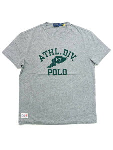 �yCLEARANCE�zPOLO RALPH LAUREN CLASSIC FIT ATHL WING FOOT TEE�y710972668001-D-GREY�z