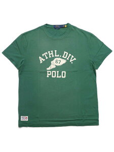 �yCLEARANCE�zPOLO RALPH LAUREN CLASSIC FIT ATHL WING FOOT TEE�y710972668002-D-GREEN�z