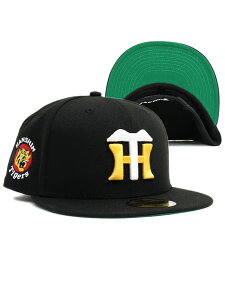 NEW ERA 59FIFTY CS HANSHIN TIGERS U/GR ROUND EMB�y14882004-BLACK�z