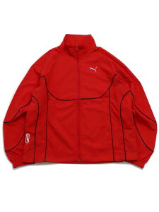 �yCLEARANCE�zPUMA TECH-X TRACK JACKET WV-FAT RED/PUMA BK�y633951-11-RED�z