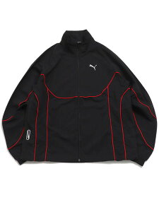 �yCLEARANCE�zPUMA TECH-X TRACK JACKET WV-PUMA BK/FAT RED�y633951-01-BLACK�z