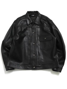 �y���������zSCHOTT SHEEP LEATHER 1ST TRACKER JACKET�y782-5950015-010-BLACK�z