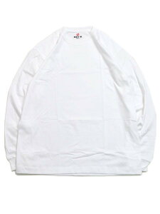 Hanes BEEFY L/S TEE 1P CREW NECK�yH5186-010-WHITE�z
