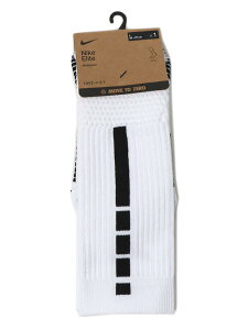 NIKE ELITE CUSH CREW 1PR-WHITE/BLACK/BLACK�yHM0285-100-WHITE�z