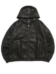 �y���������zFUBU FAUX LEATHER SHORT HOODED JACKET BLACK�yFAM-61303-BK-BLACK�z