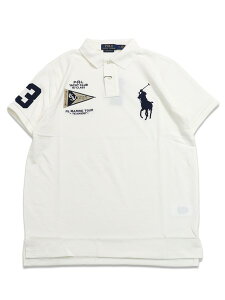 �y���������zPOLO RALPH LAUREN CUSTOM FIT BIG PONY YACHT CLUB POLO SHIRT�y710B21921003-D-WHITE�z