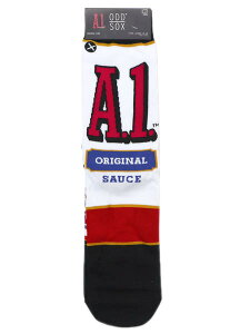 ODD SOX A1 SAUCE SPLIT CREW SOCKS�y38131MONCD-WHITE�z