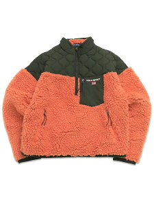 �y���������zPOLO RALPH LAUREN POLO SPORT RELAXED FIT COLOR BLOCKED HIGH PILE PULLOVER�y710B24790001-D-ORANGE�z