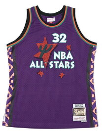 【MEGA SALE】【送料無料】MITCHELL & NESS RS SWINGMAN JSY ALL-STAR EAST 95 #32 S.O【SMJYBW18018-PURPLE】