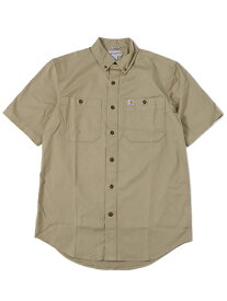 【SALE】CARHARTT RUGGED FLEX RIGBY SS WORK SHIRT-DK KHAKI【103555-253-KHAKI】