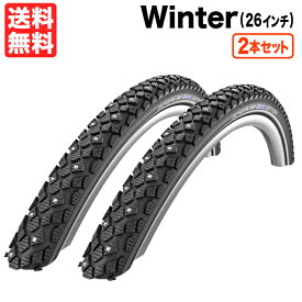 2本セット Schwalbe Winter Spike 26x1.75 (ETRTO 47-559) 自転車 スパイクタイヤ シュワルベ ウインター 送料無料