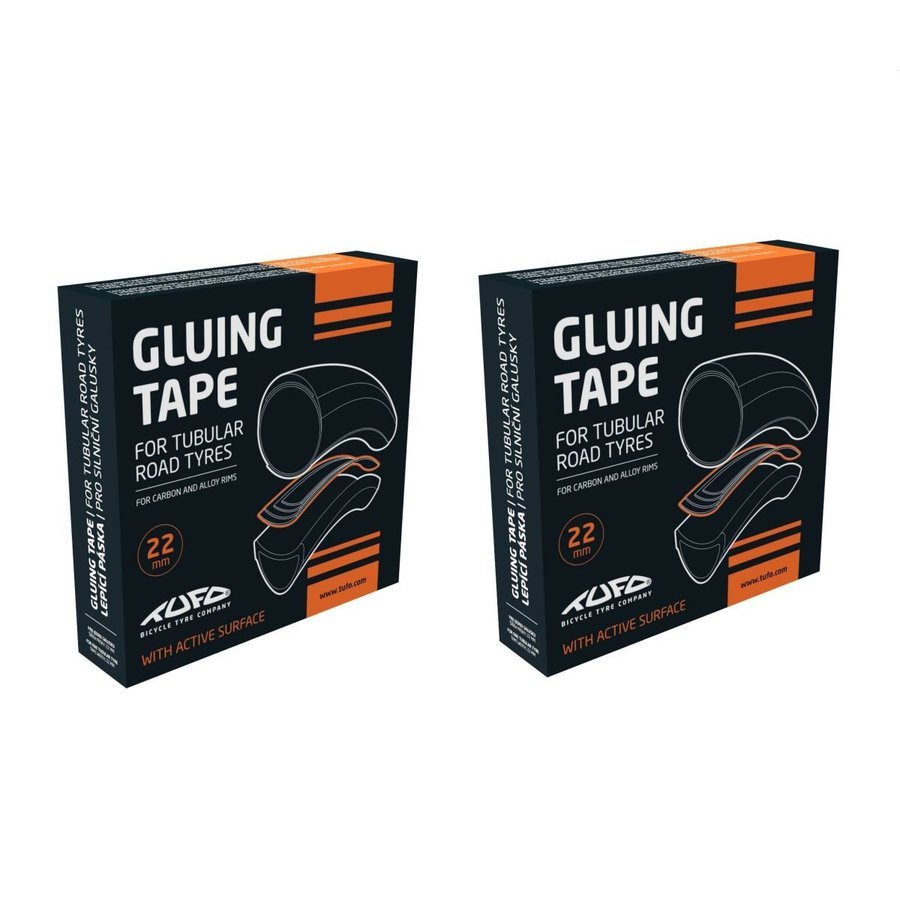 国内即発送 送料無料 追跡番号付メール便で発送いたします 2本セット TUFO いつでも送料無料 チューブラー用テープ 22mm 返品保証 Tape テュフォー Tublar for Road Gluing