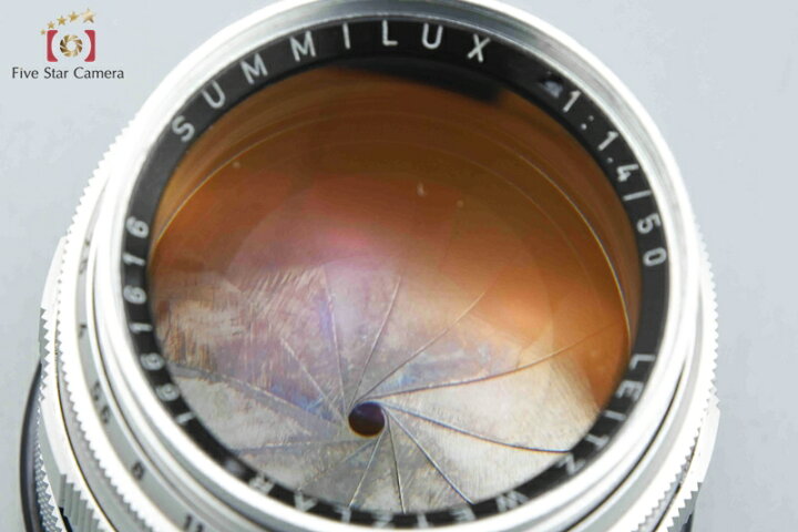 楽天市場】【中古】Leica ライカ SUMMILUX 50mm f/1.4 初期型 1959年製 