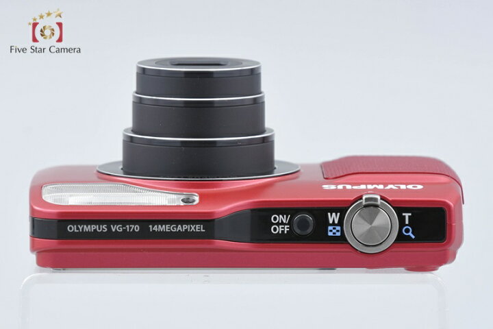 楽天市場】【中古】OLYMPUS オリンパス VG-170 レッド コンパクト 
