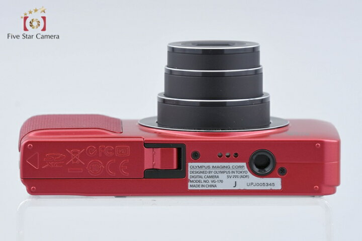 楽天市場】【中古】OLYMPUS オリンパス VG-170 レッド コンパクト 