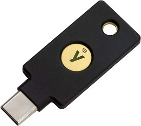 Yubico セキュリティキー YubiKey 5C NFC USB-C ユビキー FIDO2 WebAuthn U2F 2段階認証 高耐久性 耐衝撃性 防水 【輸入品】