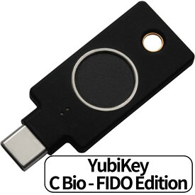 Yubico ユビキー YubiKey C Bio FIDO Edition 指紋認証 FIDO セキュリティキー 2要素認証キー FIDO U2F FIDO2 USB-C Type-C 指紋認証 生体認証 2ファクター認証 いたずら防止 2段階認証 高耐久性 耐衝撃性 防水 輸入品
