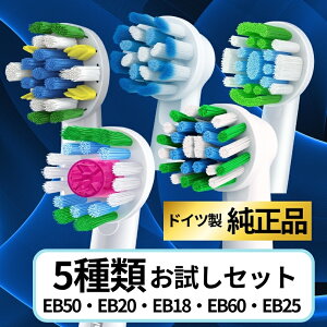 ブラウン オーラルb替えブラシ 純正 正規品 オーラルB 5種類 お試しセット マルチアクション ベーシック センシティブ ホワイトニング 歯間ワイパー Oral-B Braun 輸入品