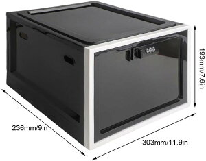 ロック可能なボックス大容量クリアロックボックス収納ビンオーガナイザーボックス冷蔵庫用食品/家庭の安全パスワード医学 父の日