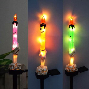 【PT10倍+10%OFFクーポン】ハロウィン ソーラーライト 鴉 キャンドル ライト 屋外 ガーデニング おしゃれ カラス イルミネーション 庭園灯 芝生ランプ 自動点灯 芝生 庭 風景 ソーラー充電 電飾