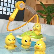 【PT10倍+10%OFFクーポン】お風呂 おもちゃ 水遊び お風呂遊び アヒル 噴水おもちゃ 水鉄砲 ふるい お風…
