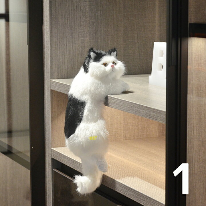 楽天市場】かわいい猫 置物 猫リアルぬいぐるみ 置物 リアルねこ 本物 