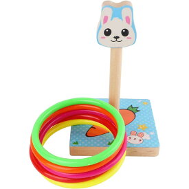 【PT10倍+10%OFFクーポン】木製 投げサークル ゲームセット 子供に適した動物投げゲーム フル投げスポーツ おもちゃ 子供の投げサークル 子供 ウサギ 動物 可愛い スポーツ 父の日