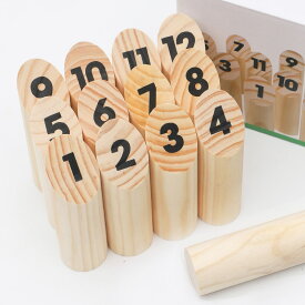 【PT10倍+10%OFFクーポン】モルック 木製 スキットルゲーム おもちゃ ミニモルック スキットル ボウリング 玩具 多場面利用 アウトドア 室内 屋外 親子 ゲーム 多様な遊び方 計算力養成 子供用 子供会 小学生 中学生 6歳 男の子 プレゼント 誕生日プレゼント 父の日