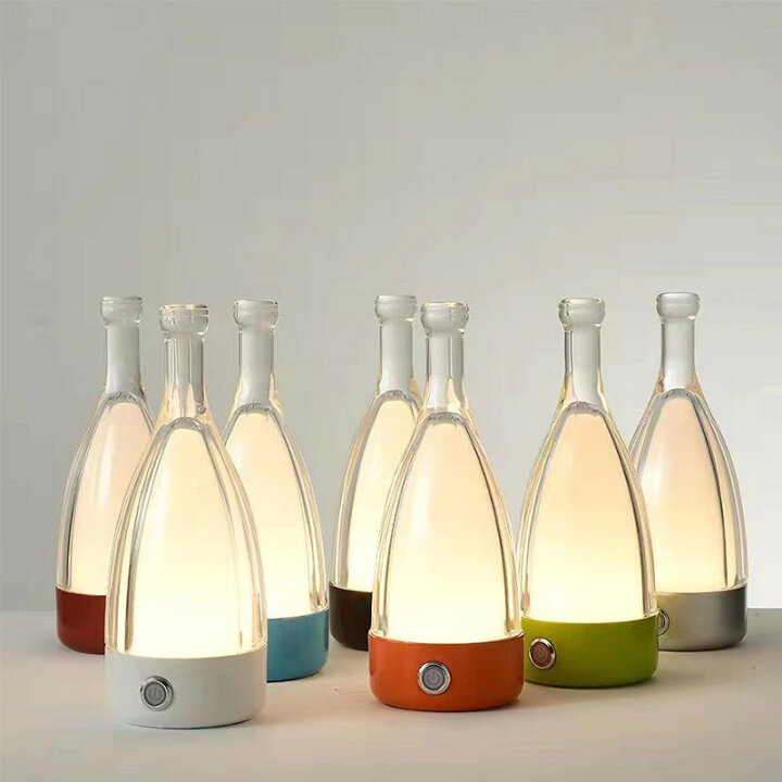 LEDランプ ボトル型テーブルランプ おしゃれ ワインボトル形 LEDランプ 