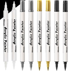 ���┒�� �}�[�J�[ 2��ނ̃y���� 1mm�ېc/0.5-5mm�M�� �ϐ� ���L ���� �A�N���� �n�C���C�g�y�� �C���X�g �菑��POP ����y�� �z �� �Z���~�b�N �K���X �؍� �����p 8�{