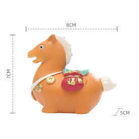 馬 置物 おしゃれ インテリア かわいい 午年 干支 令和8年 かわいい 太った馬 可愛い 開運グッズ 卓上装飾 発財・福禄・招財 4種類 縁起物 漫画風 お正月飾り 干支飾り プレゼント 白 手作り感 十二獣 玄関飾り 室内飾り コンパクト 和のインテリア 贈り物 プレゼント