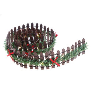 �~�j�`���A�N���X�}�X�c���[�t�F���X |90cm*5cm�ؐ��N���t�g�o���A�p�l�� | LED���C�g�t���t�F���V���O�p�l�� �N���X�}�X�c���[�z���f�[�z�[���f�R���[�V���� �~�j�`���A�r���b�W�����h�X�P