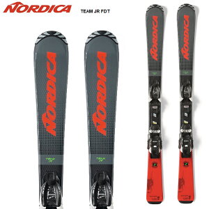 Nordica ノルディカ スキー板 TEAM JR FDT + JR 4.5 FDT ビンディングセット 22-23 モデル ジュニア
