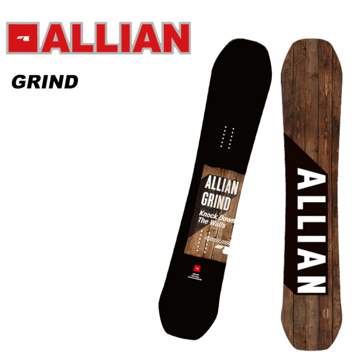 楽天市場】ALLIAN アライアン スノーボード 板 GRIND 22-23 モデル : F  