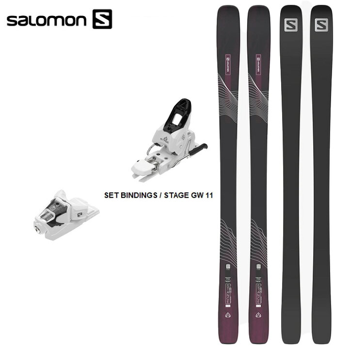 楽天市場】SALOMON サロモン スキー板 STANCE 84 W + STAGE GW 11 