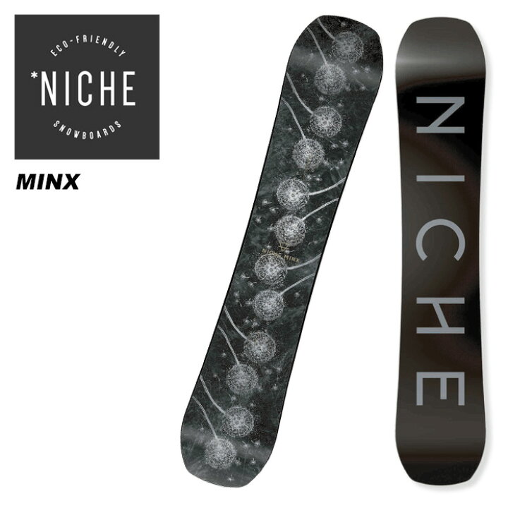 楽天市場】NICHE ニッチ スノーボード 板 MINX 23-24 モデル : F.JANCK  
