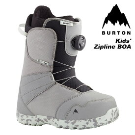 BURTON バートン スノーボード ブーツ キッズ Kids' Zipline BOA Gray/Neo-Mint 23-24 モデル