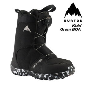 BURTON バートン スノーボード ブーツ キッズ Kids' Grom BOA Black 23-24 モデル