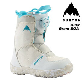 BURTON バートン スノーボード ブーツ キッズ Kids' Grom BOA White 23-24 モデル