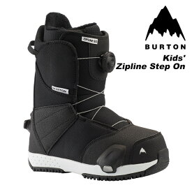 BURTON バートン スノーボード ブーツ キッズ Kids' Zipline Step On Black 23-24 モデル