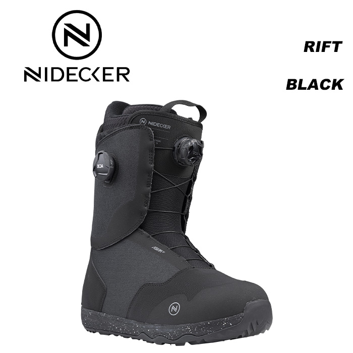 NIDECKER ナイデッカー スノーボード ブーツ RIFT BLACK 23-24 モデル