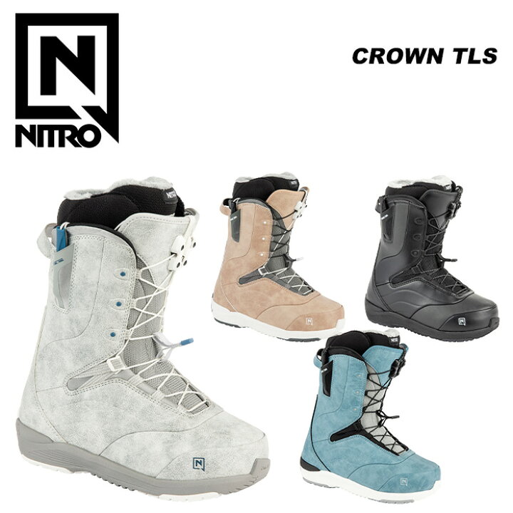 楽天市場】NITRO ナイトロ スノーボード ブーツ CROWN TLS Blue 23-24  