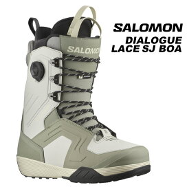 SALOMON サロモン スノーボード ブーツ DIALOGUE LACE SJ BOA SHADOW Oyster-Mushroom/Shadow/Aloe-Wa 23-24 モデル