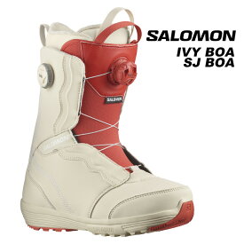 SALOMON サロモン スノーボード ブーツ IVY BOA SJ BOA TEAM Bleached Sand/Almond Milk/Aurora Re 23-24 モデル レディース