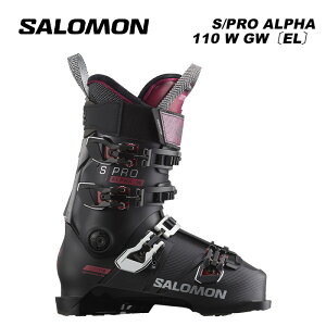 SALOMON T XL[u[c S/PRO ALPHA 110 W GWkELlBlack Burgendy/Metal Silver 23-24 f fB[X