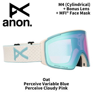 ANON Am S[O M4 (Cylindrical) + Bonus Lens + MFI Face Mask Oat/Perceive Variable Blue 25-26fyԕisiz